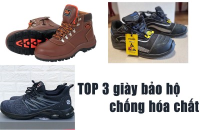 Top 3 mẫu giày bảo hộ chống hóa chất tốt hiện nay